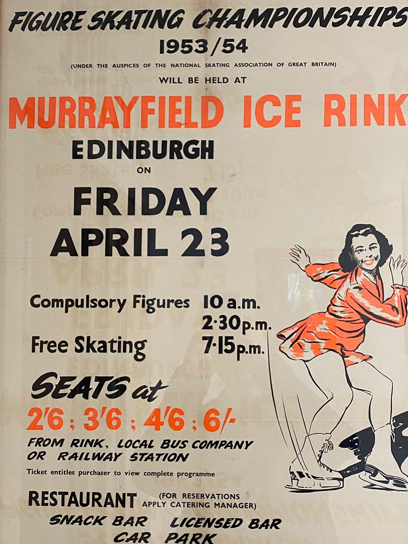 Skating Poster, 1954